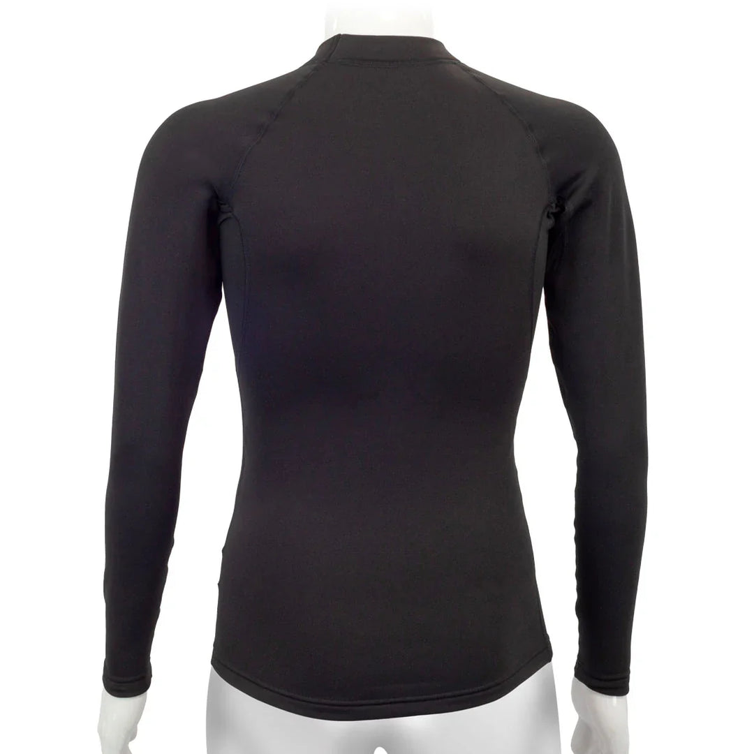 Férfi hosszú ujjú, Tecnostretch™ Performance evezős aláöltözet - Fekete, hátulról 1.